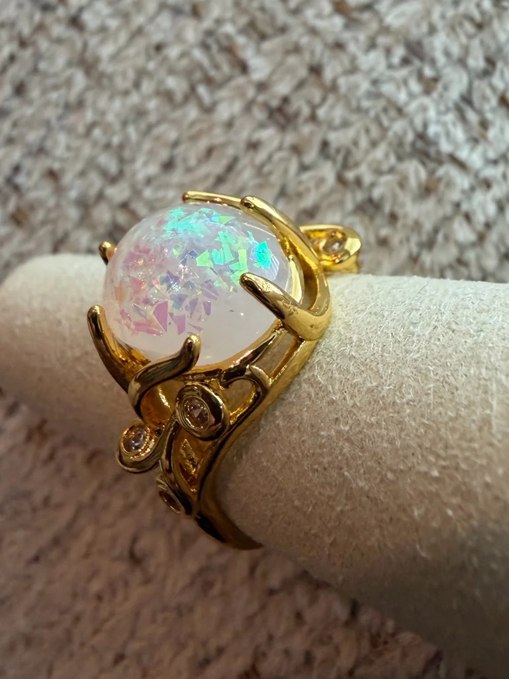 Faux Opal Fairycore Ring 🧚